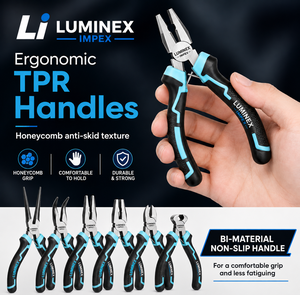 LUMINEX IMPEX LUB=113 <b>Long</b> <b>Nose</b> Stainless Steel Lightweight Smooth Work Jewelry Making Polishing Pliers for Bracelet Making DIY - Product Image 1