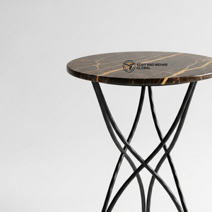 Wholesale Custom Marble Top <b>Stool</b> Minimalist Iron Frame Accent Table Durable <b>Small</b> Coffee Table for Luxury Interiors - Product Image 6