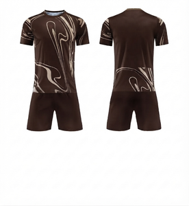 Uniformes de Fútbol Personalizados al por Mayor, Conjunto de Ropa Deportiva Moderna, Transpirable, de Secado Rápido, en Poliéster - Product Image 1