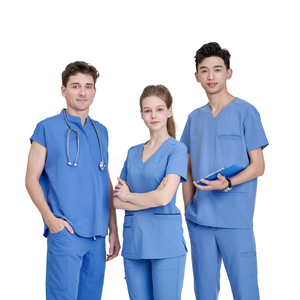 Tenues médicales confortables en rayonne/PE/spandex pour femmes, combinaisons de salon de beauté, vêtements d'hôpital, uniformes FMF, faible MOQ - Fournisseurs VN - Product Image 2