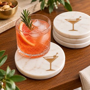 Posavasos de mármol blanco con incrustaciones de nácar, posavasos floral, posavasos cuadrado de piedra, posavasos de mármol hecho a mano, nuevo. - Product Image 6
