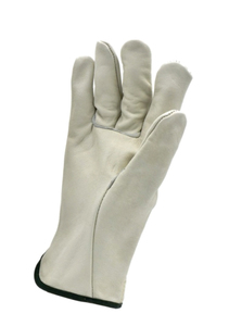 HOLY SIGNS INTERNATIONAL Leather Safety Gloves Full Smooth Texture Elastic Wristlet Cuff Anti-Slip Durable General Purpose - Product Image 5