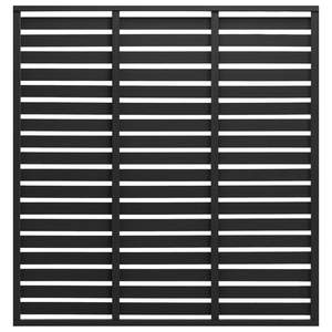 แผงรั้ว WPC สีดำ ขนาด 70.9"x70.9" สำหรับกันแดด - Product Image 1