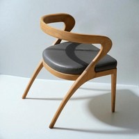 Chaise de salle à manger moderne haut de gamme en teck massif, écologique, avec dossier en tissu, mobilier de luxe pour la maison et les restaurants