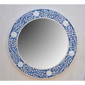 Espejo de pared de madera moderno con incrustaciones de hueso patrón cuadrado espejos de mesa con incrustaciones de resina hechos a mano para el hogar o la boda - Product Image 4