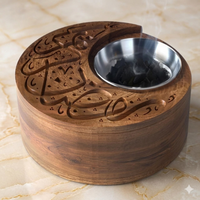 Juego de bandejas de nácar indio con quemador de incienso Oud y joyero Bakhoor Benzoin y perfumado de fresa