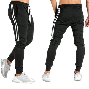 Top quality Factory wear 100% cotton Spandex Drawstring hot selling Waist <b>Slim</b> Fit Sports <b>Jogger</b> Pants for Men - Product Image 2