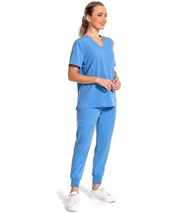 Uniformes Médicos Cherokee Unisex de Lujo, Uniformes de Hospital para Personal Médico, Cuello en V, Manga Corta, Tejido de Algodón - Product Image 3