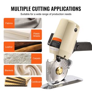 Taglierina Elettrica Rotante per Tessuti 250W, Spessore di Taglio 2,8 cm, Lama di Ricambio Ottagonale, Nuova Condizione per Tagliare Stoffe - Product Image 6
