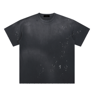 Camiseta Premium 100% Algodón con Efecto Desgastado, Corte Regular para Hombre, Estilo Vintage, Ropa Urbana, Alta Calidad, Tejido Terry OEM de Secado Rápido - Product Image 4