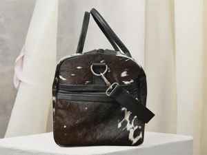 Sac de voyage en cuir véritable avec fermeture éclair, sac de voyage unisexe multifonctionnel, vintage, grande capacité, durable - Product Image 3