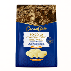 Chocolate Blanco Compuesto al por Mayor del Mejor Fabricante, Botones de Cacao de 1KG para Galletas y Repostería, Servicio HALAL OEM/ODM, Buen Precio - Product Image 1