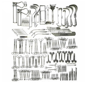 PISSCO Major Laparotomy <b>Instrument</b> Set 197 Pcs Laparotomy Set Abdominal Surgery <b>Instrument</b> Kit Laparotomy Surgical <b>Instruments</b> - Product Image 1
