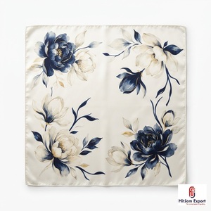 Wholesale Custom Printed Short <b>Scarf</b> Fabric High Quality OEM ODM White Label Textile Manufacturer Fashion Accessories Export - Product Image 3
