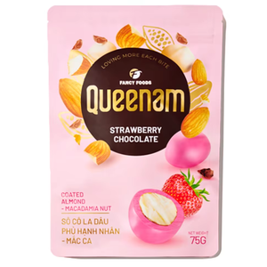 ราคาขายส่ง รับผลิตแบบ OEM/ODM ช็อกโกแลตดรากี ฮาลาล 75 กรัม ช็อกโกแลตรสสตรอว์เบอร์รีเคลือบอัลมอนด์และแมคคาเดเมีย นัท ผู้ส่งออก - Product Image 1