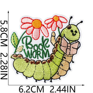 Factory Wholesale Custom Embroidery Patches Iron On Bee <b>Animal</b> Patch 3D Embroidered Fabric Badge for Hats Bags Jackets DIY OEM - Product Image 2