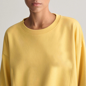 Custom Casual Long Sleeve Drop Shoulder Round Neck Front Letter Graphic Eco-Friendly High Quality Sweatshirt for <b>Women</b> - Product Image 6