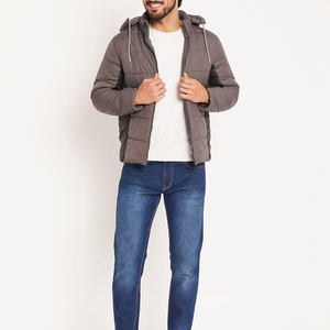 Wholesale Men's Lightweight Quilted Puffer <b>Jacket</b> Winter <b>Warm</b> Coat Custom Zip Closure Outdoor Clothing Cotton - Product Image 5