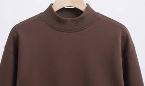 Multi Color Men Mock Neck Half Zip <b>Top</b> Stand Collar <b>Thermal</b> Sweatshirt Custom Heat Press Wholesale Bulk Apparel Manufacturer - Product Image 4
