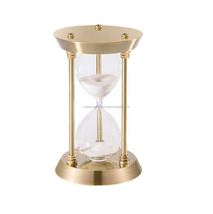 Brass Sand <b>Timer</b> Hourglass Vintage Decorative Durable Sand Clock <b>Timer</b> for Home Office Desk Decoration Gift Item - Product Image 6