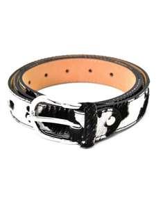 Cinturón de Cuero Personalizado Estilo Vaquero Occidental con Pelo de Vaca, Cinturón de Cuero de Vaca con Tachuelas Concho de Primera Calidad - Product Image 6
