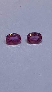 Saphirs roses naturels de qualité supérieure, pierres précieuses en vrac, taille ovale, paire parfaitement assortie, non traités, non transformés, pour colliers et bijoux, vente en gros - Product Image 4
