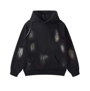 Sudadera con Capucha Tie-Dye para Hombre, Manga Raglán, Estilo Holgado, Informal, Otoñal, Tejido FRENCH TERRY, Diseño con Bolsillos - Product Image 5