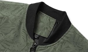 Men's Waterproof Embossed Printed Bomber <b>Jacket</b> <b>Zip</b>-<b>Up</b> Regular Fit Windproof Outerwear for Autumn Casual Wear XL - Product Image 2