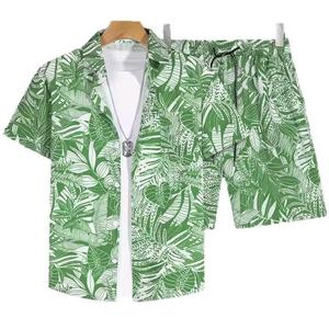 Chemise florale à manches courtes pour homme, style hawaïen, coupe ample, imprimé intégral, collection été 2026 - Product Image 2