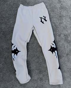 <b>White</b> Gothic <b>Zip</b> <b>Up</b> Hoodie Tracksuit Set | Black Cross Streetwear Sweatsuit | Custom OEM Private Label Fashion Manufacturer - Product Image 4