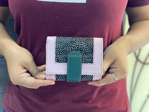 Cartera de cuero con estampado de animales pequeños Clutch de cuero Monedero de cuero para mujer - Product Image 3