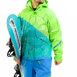 Wholesale Hooded Breathable <b>Ski</b> Uniform Warm Winter High Visibility New Design Stock Customizable Wool Zipper Nylon/Polyester - Product Image 2