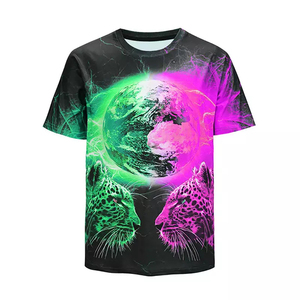 Fabrication en usine, design personnalisé, impression par sublimation, manches courtes, t-shirt pour homme en sublimation - Product Image 1