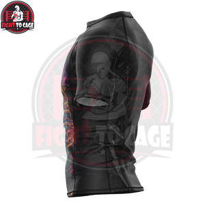 Camiseta de Manga Corta de Secado Rápido, Ecológica, Cómoda y de Excelente Calidad, con Spandex y Poliéster, para FIGHT CAGE, Precio al por Mayor - Product Image 4