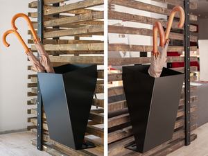 Porte-parapluies moderne en métal, grand support noir pour entrée, organisateur de rangement pour couloir intérieur - Product Image 3