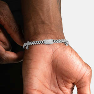 925 Sterling Silver <b>Cross</b> Cuban Link Moissanite Bracelet VVS D Color Diamond Cuban <b>Chain</b> Bracelet for <b>Men</b> Women - Product Image 3