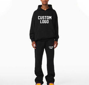 Nouveau design 2026 – Survêtements et sweats à capuche évasés en polaire respirante 100 % polyester pour hommes et femmes – Vente en gros personnalisée - Product Image 3