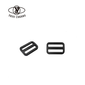 YEOU CHERNG Black Plastic Strap Adjuster Rectangle Buckle for Backpack Bag Webbing <b>Sewing</b> Trim - Product Image 1