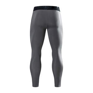 Leggings de compression pour hommes avec logo personnalisé, pour la gym, la course et l'entraînement, respirants - Product Image 3