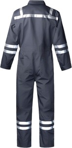 Combinaison de travail unisexe en polyester, haute visibilité, réfléchissante, certifiée Oeko-Tex, détecteur d'aiguilles - Product Image 2