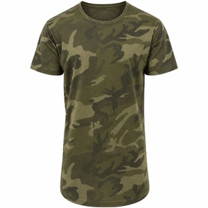 Camisetas de Hombre al por Mayor, Nuevo Diseño, Alta Calidad, Casuales, Estampado de Camuflaje, Verde Militar, Poliéster/Algodón, Secado Rápido, Transpirables - Product Image 1