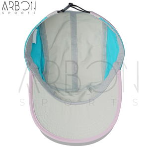 Casquettes 5 panneaux personnalisées Techwear d'extérieur, nouvelle collection, avec visière plate et sangle réglable, coloris pastel, prix de gros - Product Image 3