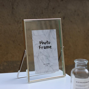 กรอบรูปสไตล์โมเดิร์นหรูหรา สีเงิน ทำจากสแตนเลสสตีล พร้อมกระจกตกแต่ง กรอบรูปคุณภาพสูง ขัดเงาอย่างดี - Product Image 2