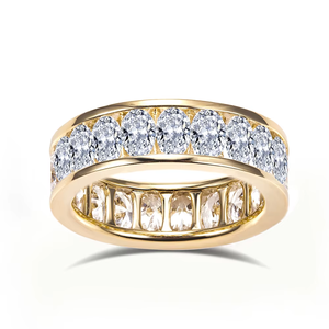 Anillo de Oro Amarillo con Diamante Corte Brillante Redondo, Clásico para Boda, Color G, Piedra Cultivada en Laboratorio - Product Image 5