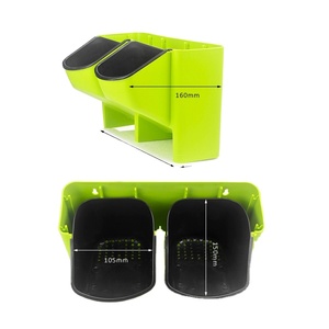 Pot de fleurs moderne en plastique à double suspension pour la décoration de la maison Pots de fleurs et jardinières muraux pour le jardin et la décoration de la maison et la culture - Product Image 1