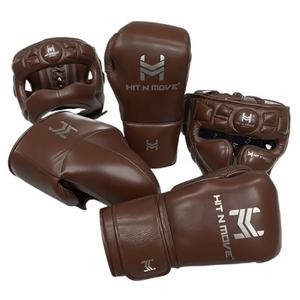 Conjunto de Entrenamiento Profesional de Primera Calidad con Cierre de Cordones, Logotipo Personalizado OEM, Guantes de Piel de Vacuno Genuina - Product Image 6