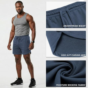 <b>Men</b> White Geometric Print Board <b>Shorts</b> High Waist Drawstring Quick Dry Casual <b>Swim</b> Trunks Pockets High Street Style Canvas - Product Image 5