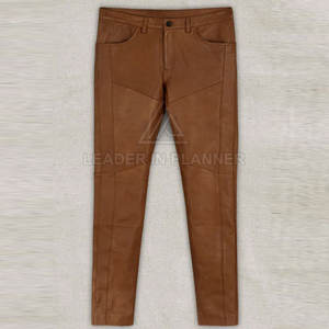 Pantalones de cuero lavados para hombre, ligeros, los más vendidos, para venta en línea, ropa informal, pantalones de hombre de primera calidad - Product Image 6
