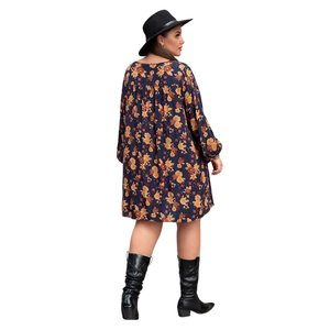 Mini vestido estampado de verano para mujer, ligero, para uso diario - Product Image 2