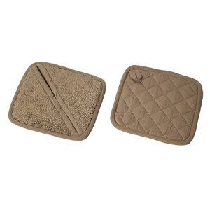 Maniques et protège-plats – Fabricant indien – Couleur unie – Ensemble maniques et protège-plats à prix abordable pour la cuisine et le bureau - Product Image 6